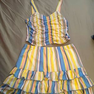 Cute colorful set for the summer Size L 🌼☀️Never worn